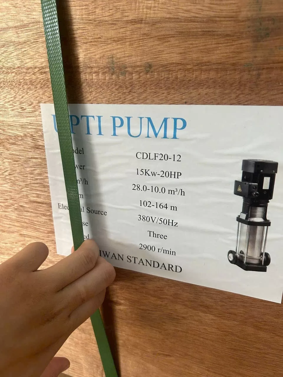 Máy bơm trục đứng UPTI CDLF42-8 (30kW - 380V)