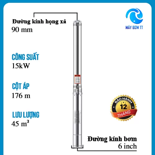 Máy bơm chìm giếng khoan 6SL35/12 (15kW - 380V)